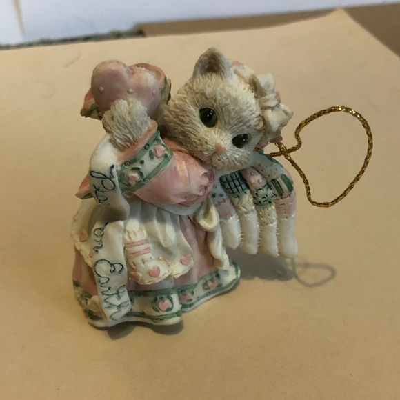 Rare vintage calico kittens Christmas ornament - Picture 1 of 13